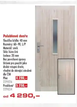 Uni Hobby Palubkové dveře Tloušťka křídla: 40 mm nabídka