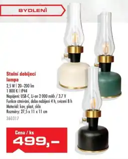 Uni Hobby Stolní dobíjecí lampa nabídka