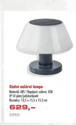 Uni Hobby Stolní solární lampa nabídka