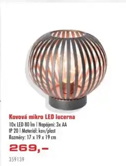 Uni Hobby Kovová mikro LED lucerna nabídka