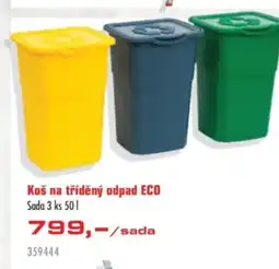 Uni Hobby Koš na tříděný odpad ECO Sada 3 ks 501 nabídka