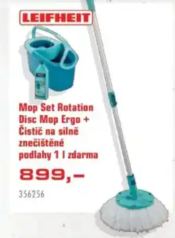 Uni Hobby Mop Set Rotation Disc Mop Ergo + Čistič na silně znečištěné podlahy 11 zdarma nabídka
