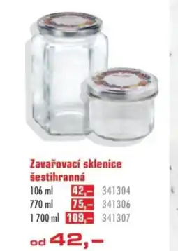 Uni Hobby Zavařovací sklenice šestihranná nabídka