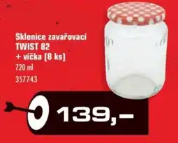 Uni Hobby Sklenice zavařovací TWIST 82 + víčka (8 ks) nabídka