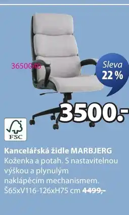 JYSK Kancelářská židle MARBJERG nabídka