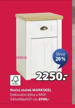 JYSK Noční stolek MARKSKEL nabídka