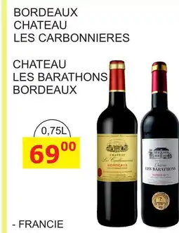 BENE Nápoje BORDEAUX CHATEAU LES CARBONNIERES 0,75L nabídka