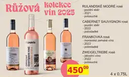 BENE Nápoje Znovín Znojmo kolekce růžových vín 0,75l nabídka