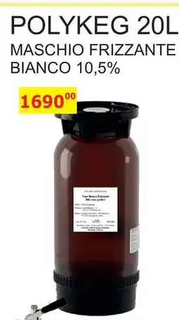 BENE Nápoje POLYKEG 20L MASCHIO FRIZZANTE BIANCO 10,5% nabídka