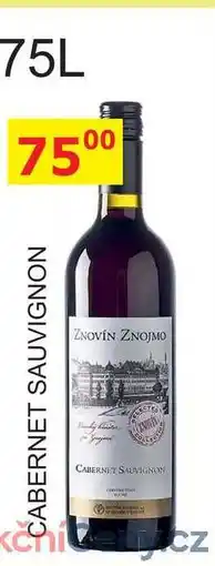 BENE Nápoje Znovín Znojmo 0,75l CABERNET SAUVIGNON nabídka