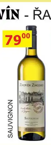BENE Nápoje Znovín Znojmo 0,75l SAUVIGNON nabídka
