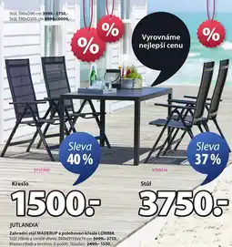 JYSK JUTLANDIA® Zahradní stůl nabídka