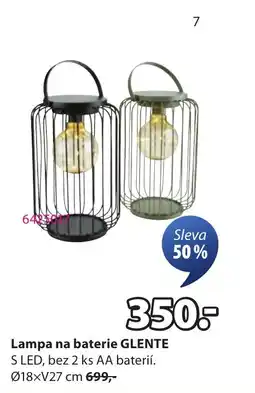 JYSK Lampa na baterie GLENTE nabídka