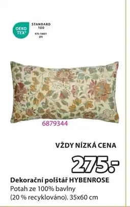 JYSK Dekorační polštář HYBENROSE Potah ze 100% bavlny nabídka