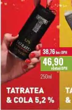 Ratio TATRATEA & COLA 5,2% 250ml nabídka