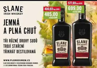 Ratio SLANE IRISH WHISKEY 0,7l, 1l nabídka