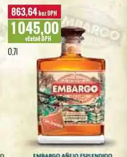 Ratio EMBARGO AÑEJO ESPLENDIDO 0,7l nabídka