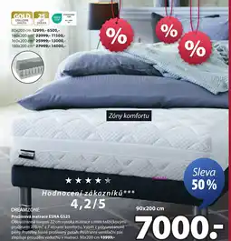 JYSK DREAMZONE Pružinová matrace ESNA GS25 nabídka