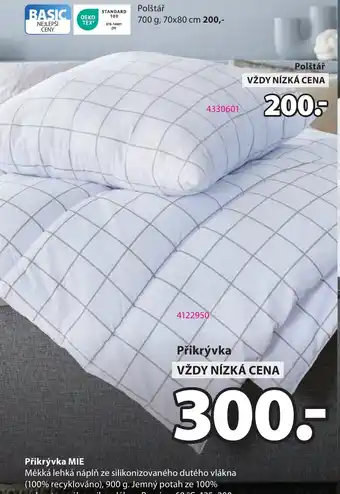 JYSK Přikrývka MIE nabídka