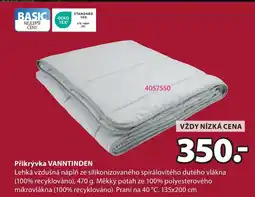 JYSK Přikrývka VANNTINDEN nabídka