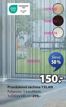 JYSK Provázková záclona YXLAN nabídka