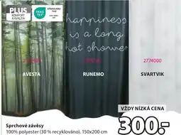 JYSK Sprchové závěsy nabídka
