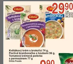 Coop hb Květákový krém s brokolicí , Poctivá bramboračka s houbami nabídka