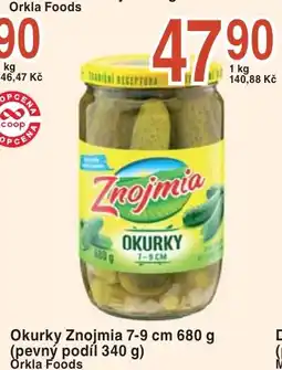 Coop hb Okurky Znojmia 7-9 cm nabídka