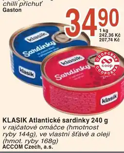 Coop hb KLASIK Atlantické sardinky nabídka