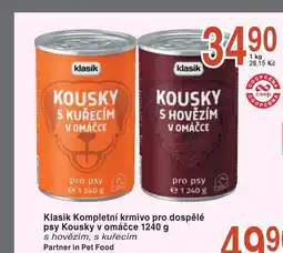 Coop hb Klasik Kompletní krmivo pro dospělé psy Kousky v omáčce nabídka