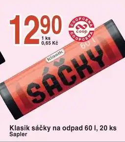 Coop hb Klasik sáčky na odpad 60 1, 20 ks Sapler nabídka