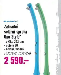 Hornbach MARIMEX.or Zahradní solární sprcha Uno Style* nabídka
