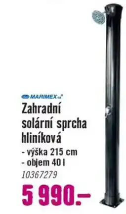 Hornbach MARIMEX Zahradní solární sprcha hliníková nabídka