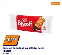 Action Sušenky speculoos s čokoládou Lotus Biscoff nabídka