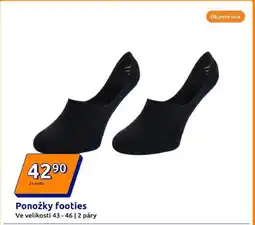 Action Ponožky footies nabídka