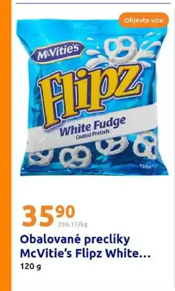 Action Obalované preclíky McVitie's Flipz White... nabídka