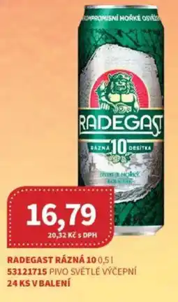 Kubík potraviny Radegast rázná 10 nabídka