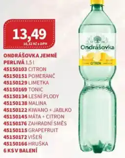 Kubík potraviny Ondrášovka jemně perlivá nabídka