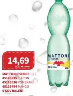 Kubík potraviny Mattoni esence nabídka