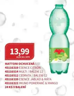 Kubík potraviny Mattoni ochucená nabídka