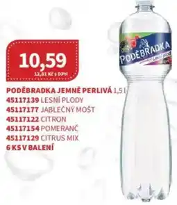 Kubík potraviny Poděbradka jemně perlivá nabídka
