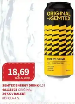 Kubík potraviny Semtex energy drink nabídka