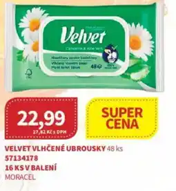 Kubík potraviny Velvet vlhčené ubrousky nabídka