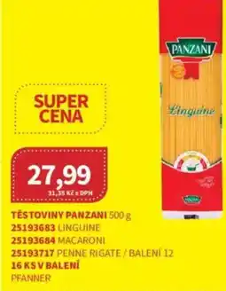 Kubík potraviny Těstoviny panzani nabídka