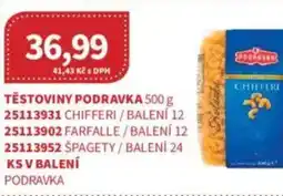 Kubík potraviny Těstoviny podravka nabídka