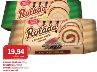 Kubík potraviny Roláda zdobená nabídka