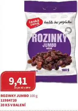 Kubík potraviny Rozinky jumbo nabídka