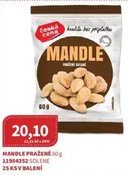 Kubík potraviny Mandle pražené nabídka