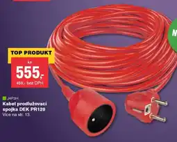 DEK Kabel prodlužovací spojka DEK PR120 nabídka