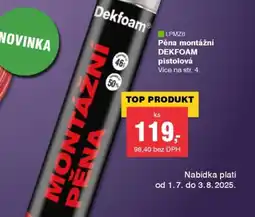 DEK Pěna montážní DEKFOAM pistolová nabídka